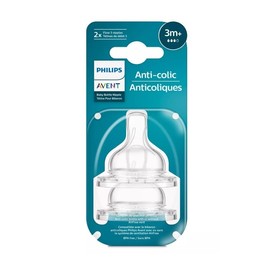 Avent Teat 3 Months+ Medium Flow X 2