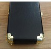 Brass Plated Leather Cue Case Corner Protectors (for rounded corners)