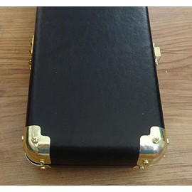 Brass Plated Leather Cue Case Corner Protectors (for rounded corners)