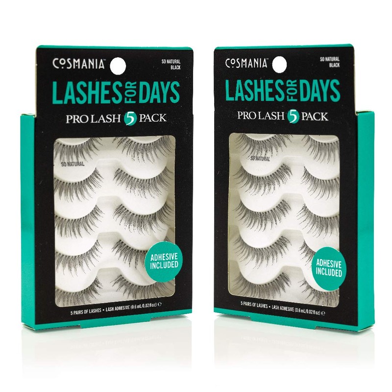 Cosmania Lashes for Days False Eyelashes (So Natural) - Easy