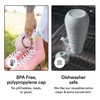 STOJO Collapsible Sports Water Bottle - Leak-Proof Reusable Silicone Travel