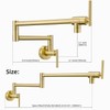 Fransiton Brushed Gold Pot Filler, Pot Filler Faucet Wall Mount,