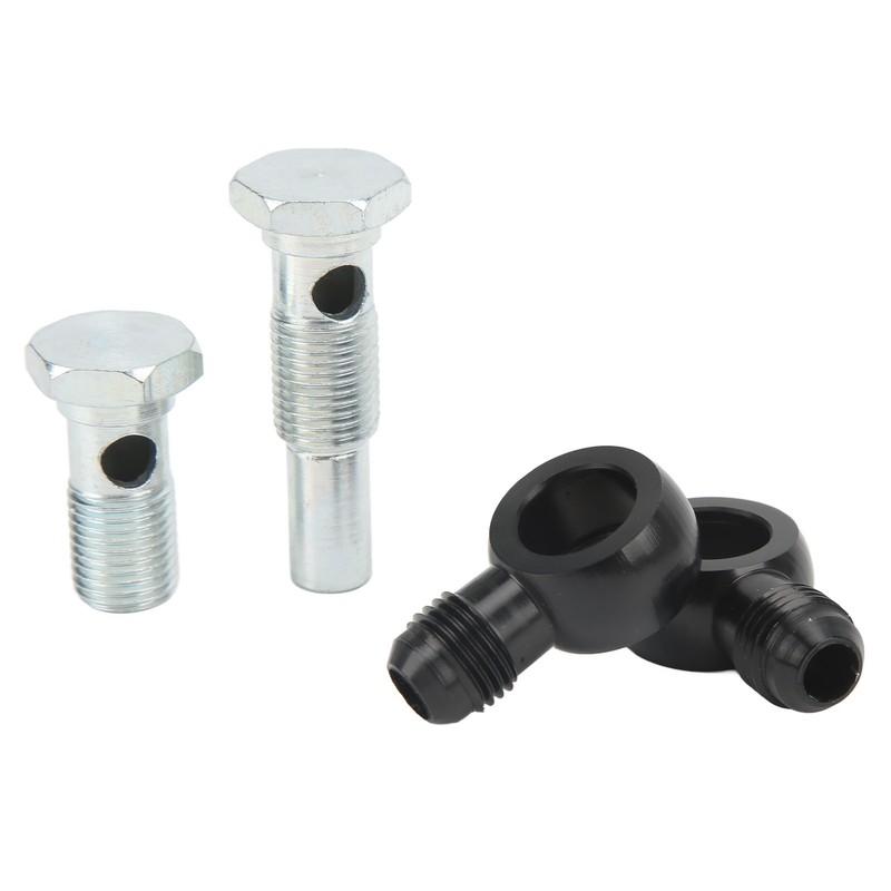 Transmission Oil Cooler Banjo Fitting Kit AN6x1/4NPSM Aluminum Alloy for