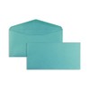 Plain Envelopes Coloured Envelopes, Wet Seal, Pointed Flap, Without Window, DIN Long, 120 g/m² Glossy, Pack of 100, Blue (Glamour Sea Blue)