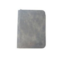 Guardz - 4 Pocket Zip Trading Card Album Binder Folder - 160 Side Loading Pockets - Denim Effect