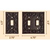 Lulu Decor, Fleur De Lis Cast Iron Switch Plate in