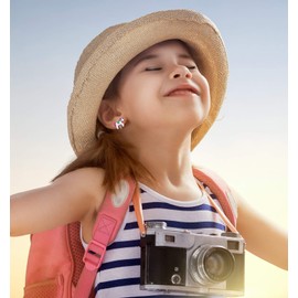 20 pares de arete de clip para niños y niñas – arete no perforados para niñas sin agujeros para las orejas, paquete de arete de clip de animales lindos para niñas pequeñas, Metal