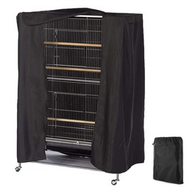 Gicov - Funda para jaula de pájaros de buenas noches, transpirable, lavable, material para jaula de loro, impermeable, para pájaros, criatura, gato, cubierta para sombreado, fácil de poner y quitar