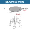 Shukii Stool Covers - 4 Pack Waterproof PU Slipcovers with