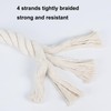 Twisted Cotton Rope (1 inch x 50 feet) Natural White