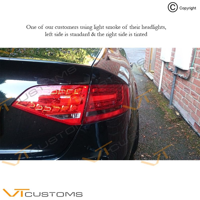 VT Supplies 30 x 200cm Light Smoke Tint Film For