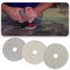 Briny River 3pcs 4-inch Dry Wet 3 Step Diamond Polishing