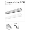 NC40 Ceiling Moulding Polystyrene XPS Stucco Moulding Cornice Strip, White,