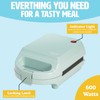 Tasty Mini Sandwich Maker, Makes Sandwiches, Paninis, Grilled Cheese, Desserts,