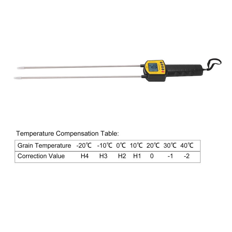 Grain Moisture Meter Automatic Voice Accurate Backlight Screen Digital Grain