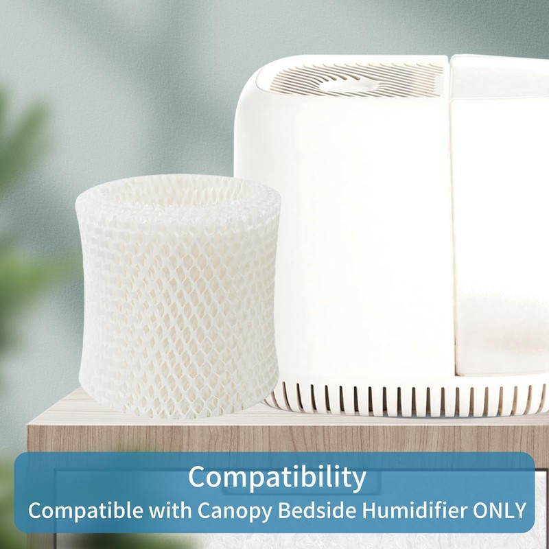 Humidifier Filter for Canopy Humidifier Bedside, Long-Last Wood Pulp Canopy