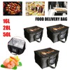 16/28/50L Insulated Food Delivery Bag Pizza Takeaway Thermal Bag Storage,