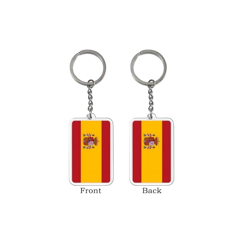 Juego de 2 llaveros con bandera de España (España), España,