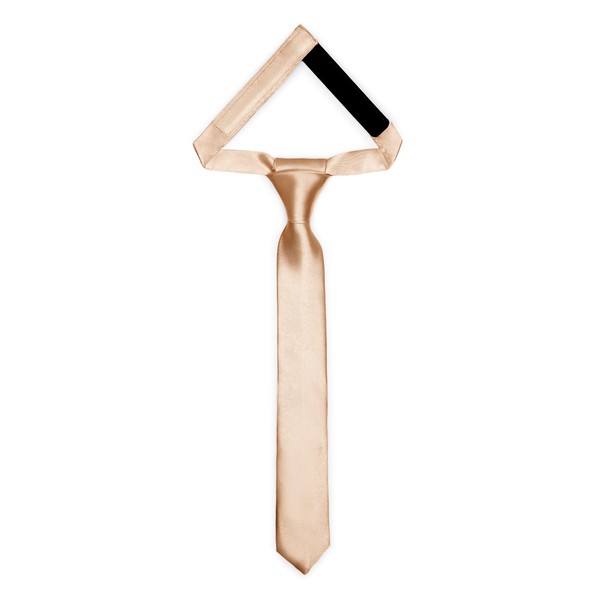 Ladeheid Children's Tie for Boys - Elegant Shiny Look, Pre-Tied