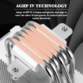 Thermalright Burst Assassin 120 SE CPU Cooler, 6 Heat Pipes Heatsink Cooler, 12cm PWM Fan CPU Air Cooler, AGHP Technology, for Intel LGA1851/1700/115X/1200&AM4/AM5, 148mm High Computer CPU Cooling