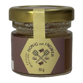 Nordbienchen® Honey 30 g with Ginger - 100% Natural, No Additives, Honey from Germany, Perfect Gift Idea, Honey from Sustainable Beekeeping