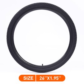 WEEROCK 2 Pack MTB Bike Tire 26 x 1.95 Inch Bicycle Tire Folding Bead Replacement Tyre for 26 Inch Bikes Mountain Bike, Students Bicycyle, Black