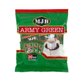 MJB Army Green Drip Coffee, 0.2 oz (7 g) x 20p