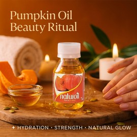 BOÉ COSMETICS Naturoil Pumpkin Oil for Hair, Skin & Nails 2 oz – Rich in Fatty Acids, Vitamin E & Iron – Non-Greasy Formula – Deep Nourishment & Fast Absorption – Multipurpose Oil (Pack of 3)