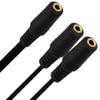 Seadream 3.5mm 1/8" TRS Stereo 1 Female to Dual 2