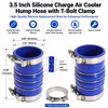 3.5 Inch Silicone Charge Air Cooler Hump Hose Boot Set