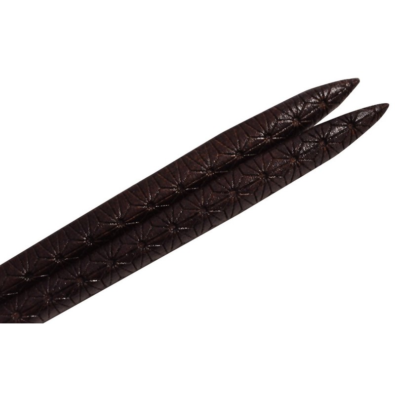 一双 Chopsticks 木肌 Carved Craftsmanship Weed Leaf