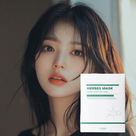 lebon Reborn Herb Sheet Mask 5-pack Naturally derived aromatic hot skin, dry, sensitive troubles / 르본 허브 시트마스크 5매입 자연유래 아로마틱 열오른 피부 건조 예민 트러블