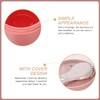 Taza de Desayuno Multiusos con Tapa y Cuchara, Rosa Plástico