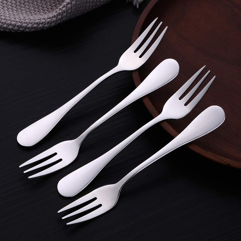 SUNSENGEUR Tea Forks, Stainless Steel Set of 12, Kitchen Accessory