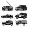 6pcs 1:64 Engineering Car Model Alloy Simulation Vehicle Car Model