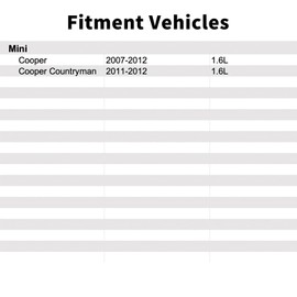 11657593273 Air Diverter Bypass Valve Compatible with Mini Cooper 2007 2008 2009 2010 2011 2012 1.6L,Cooper Countryman 2011-2012 1.6L.Catalytic Converter Pressure Feedback Sensor