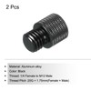 sourcing map 2 Pack Microphone Stand Adapter 1/4 Female x