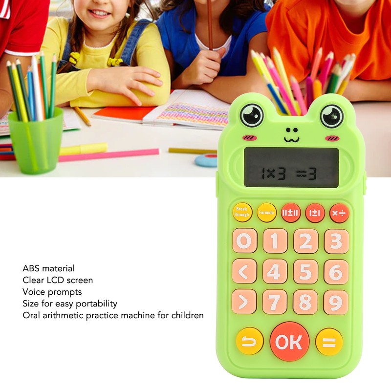 Kids Oral Arithmetic Toy Clear Voice Prompts LCD Screen Portable