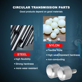 BQLZR Pack of 6 Nylon Ball Bearings 1.5 cm 45.9 kg Load Capacity