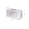 ZAPALA Expert Mulitcolor Alarm Clock for Bedroom, 2 Alarms Loud