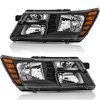 SAFAUTOPARTS Headlights Assembly Pair for 2009-2020 Dodge Journey Halogen Headlamps