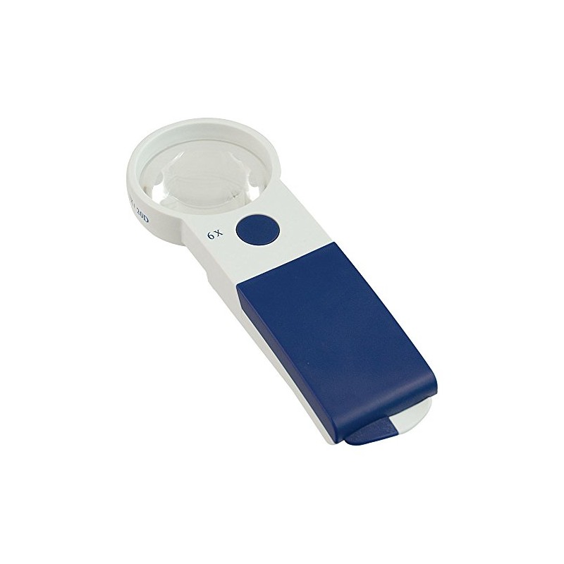Reizen EZ Touch 6X 20D LED Handheld Magnifier - Round