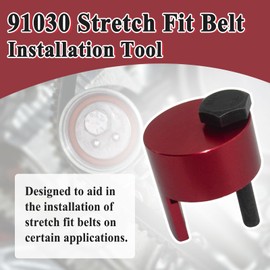 Alsoyixia 91030 Stretch Fit Belt Installation Tool, Prevent Belt Damage, Metal