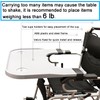 Wheelchair Tray Table with Cup Holder, Removable Wheelchair Lap Tray,