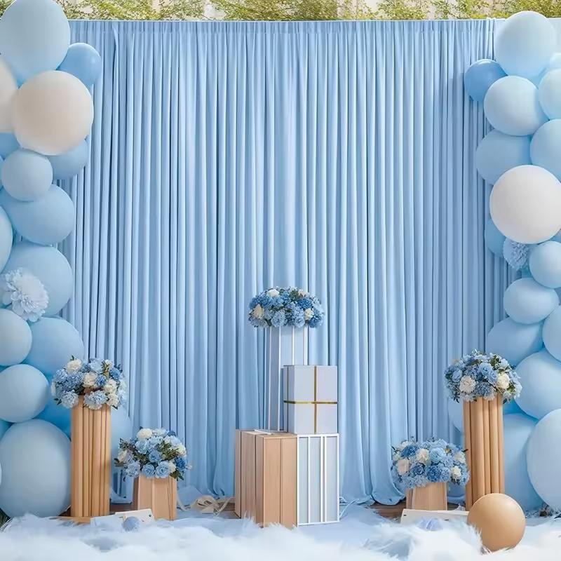 White Ceiling Drapes for Weddings and Parties – Polyester Backdrop