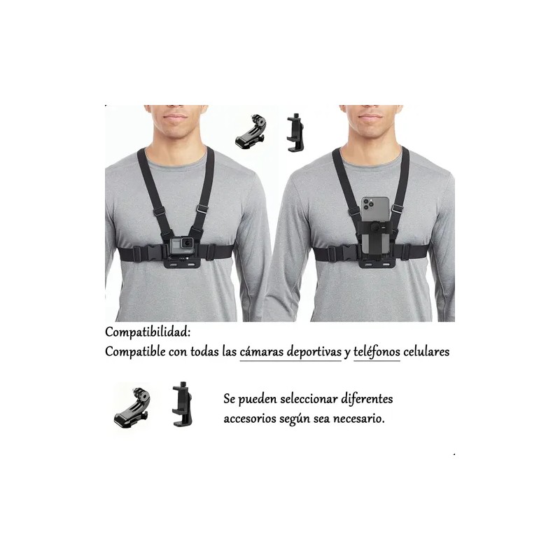 Gopro Arnes Para Pecho Pechera Chesty Goprofácil De Instalar