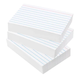 300 PCS Index Cards 3x5 Ruled - Goefun White Lined Note Cards 3 x 5 Flash Cards for Studying, Note Taking and to Do List