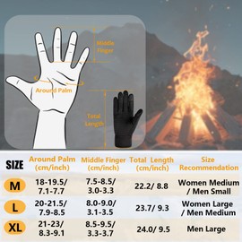 MOLENKY Winter Gloves, Waterproof Cycling Gloves, Unisex Touchscreen Gloves, Warm and Non-Slip, for Running, Driving, Cycling, Hiking (M)