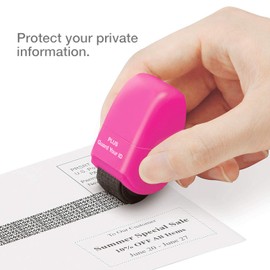 Guard Your ID Identity Protection Security Prevention Stamp Roller (Deluxe Multi-Color 4-Pack)