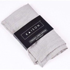 Set of 4 100% Natural Linen Dinner Napkins with Hemstitched (18 x 18, Natural), Reusable Table Dinner Napkins Washable Pastel Napkins Soft Napkins for Wedding, Dinner, Restaurant Event Party